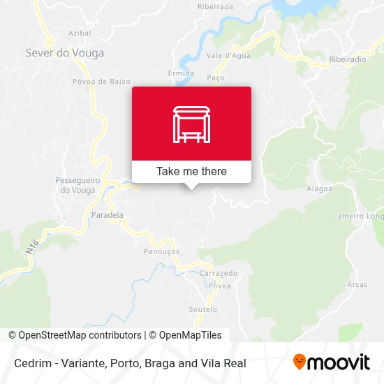 Cedrim - Variante map