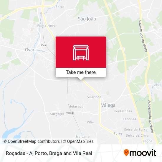 Roçadas - A mapa
