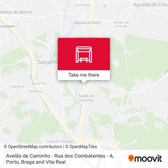 Avelãs de Caminho - Rua dos Combatentes - A map