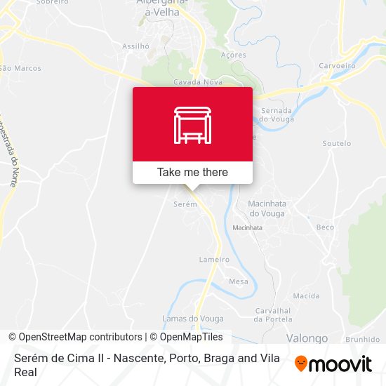 Serém de Cima II - Nascente map