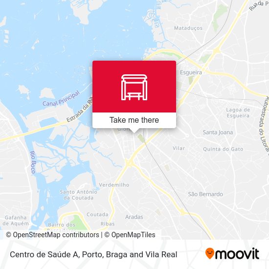 Centro de Saúde A mapa