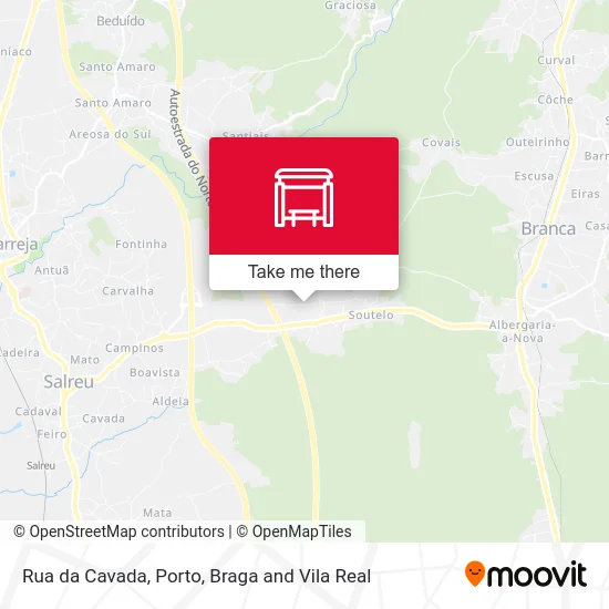 Rua da Cavada map