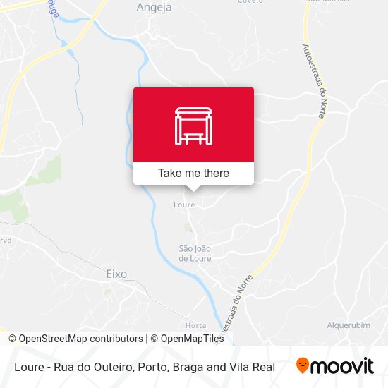 Loure - Rua do Outeiro mapa