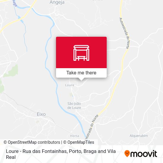 Loure - Rua das Fontainhas mapa