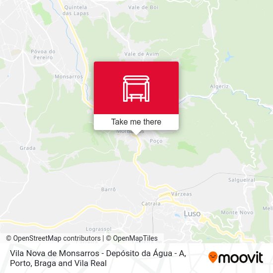 Vila Nova de Monsarros - Depósito da Água - A map
