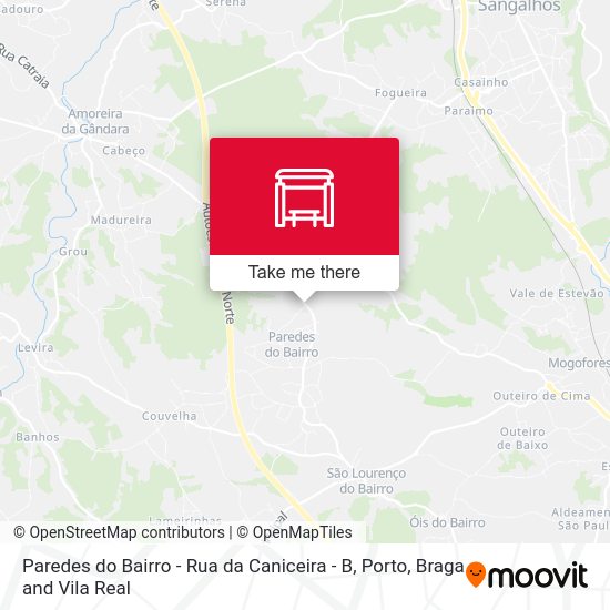 Paredes do Bairro - Rua da Caniceira - B map