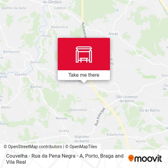 Couvelha - Rua da Pena Negra - A map