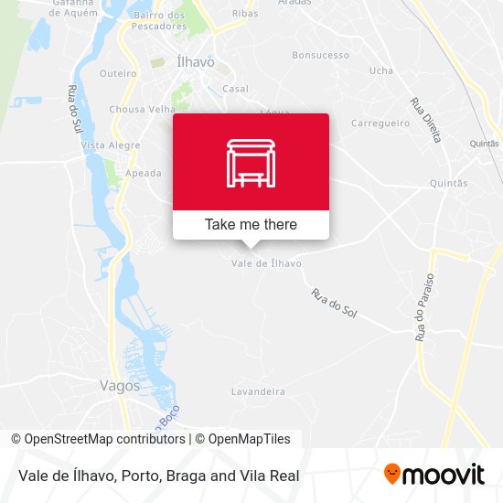 Vale de Ílhavo mapa