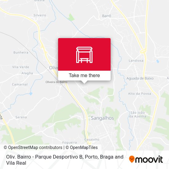 Oliv. Bairro - Parque Desportivo B mapa