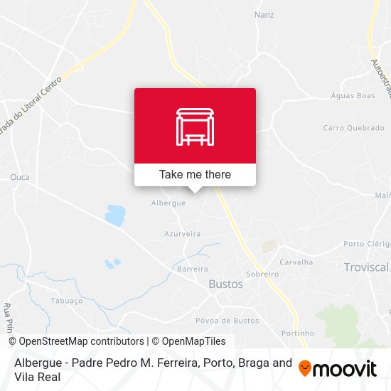 Albergue - Padre Pedro M. Ferreira map
