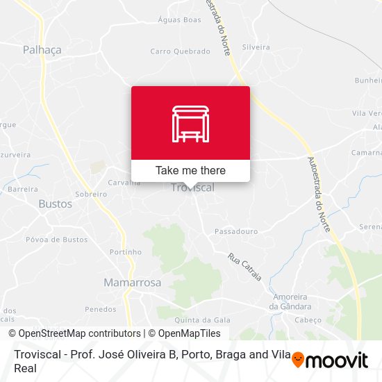 Troviscal - Prof. José Oliveira B map