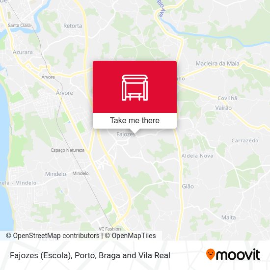 Fajozes (Escola) mapa