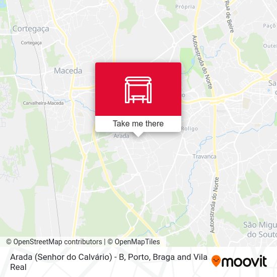 Arada (Senhor do Calvário) - B map