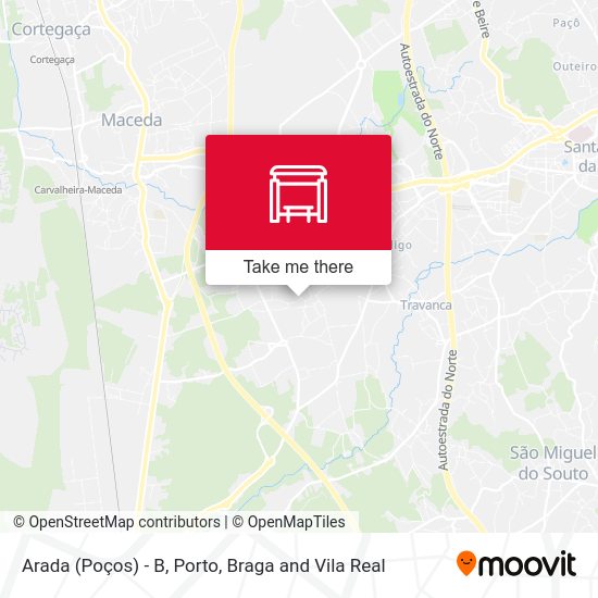 Arada (Poços) - B mapa