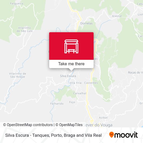 Silva Escura - Tanques mapa
