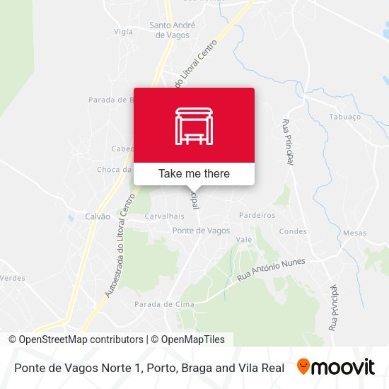 Ponte de Vagos Norte 1 mapa