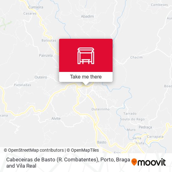 Cabeceiras de Basto (R. Combatentes) map