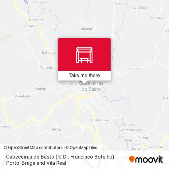 Cabeceiras de Basto (R. Dr. Francisco Botelho) mapa