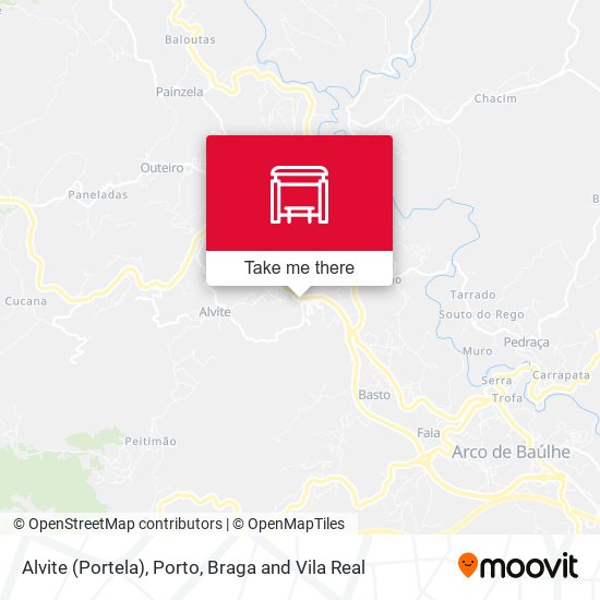 Alvite (Portela) map
