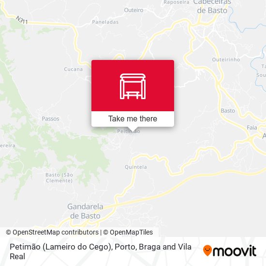 Petimão (Lameiro do Cego) map