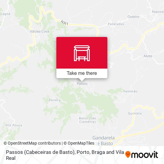 Passos (Cabeceiras de Basto) mapa