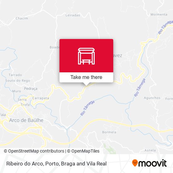 Ribeiro do Arco map