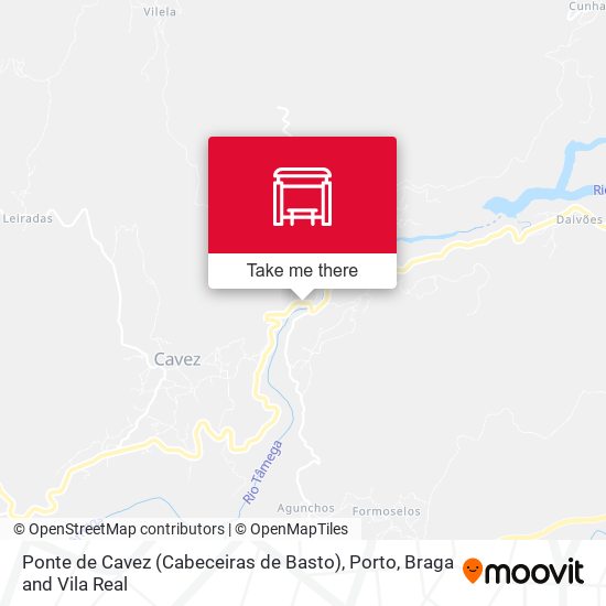 Ponte de Cavez (Cabeceiras de Basto) map