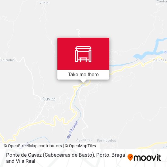 Ponte de Cavez (Cabeceiras de Basto) mapa