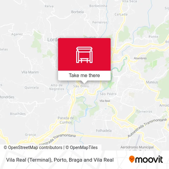 Vila Real (Terminal) map