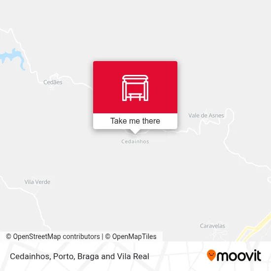 Cedainhos map