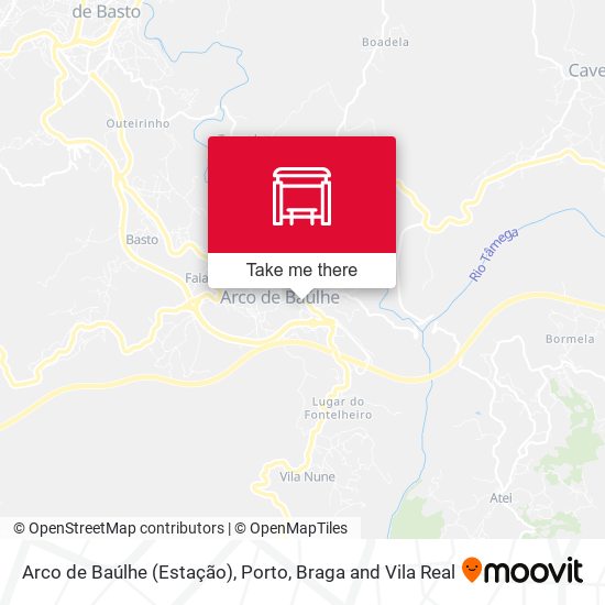 Arco de Baúlhe (Estação) mapa