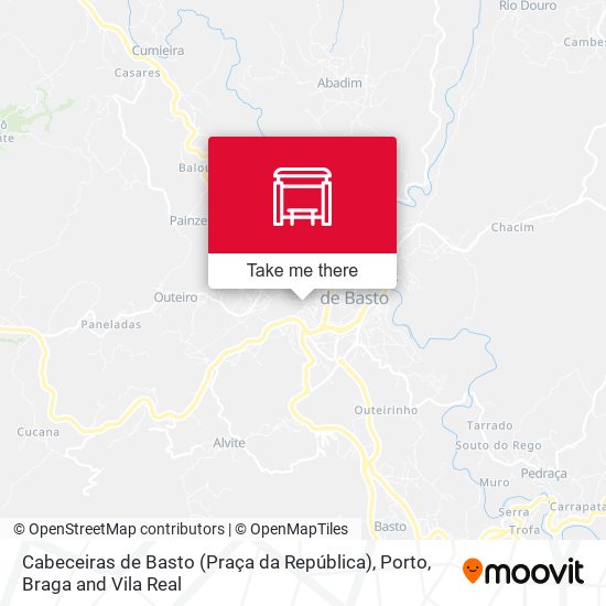 Cabeceiras de Basto (Praça da República) map
