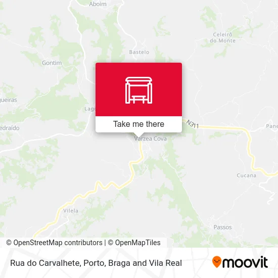 Rua do Carvalhete mapa