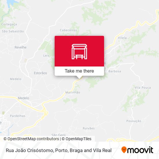 Rua João Crisóstomo mapa