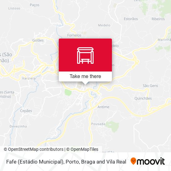 Fafe (Estádio Municipal) mapa