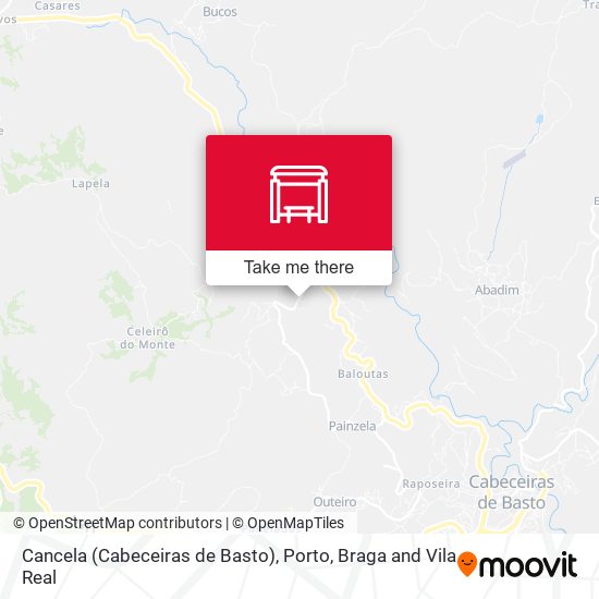 Cancela (Cabeceiras de Basto) map