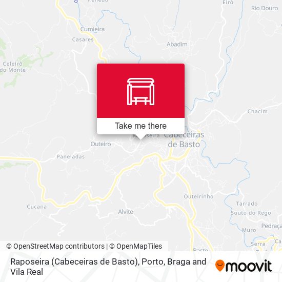 Raposeira (Cabeceiras de Basto) map