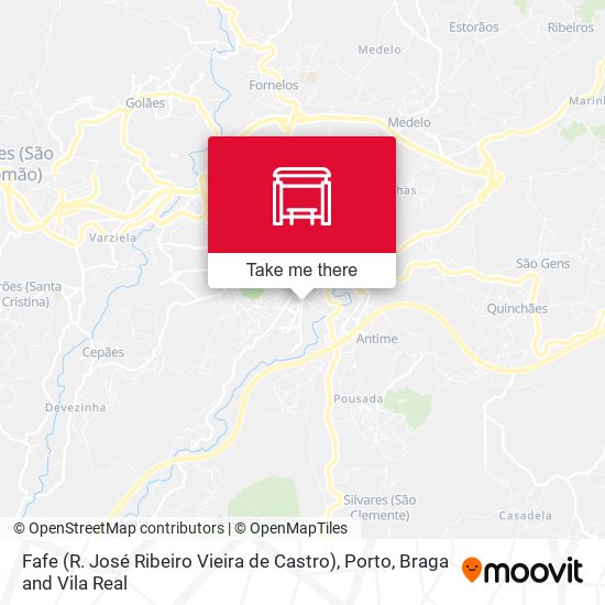 Fafe (R. José Ribeiro Vieira de Castro) mapa