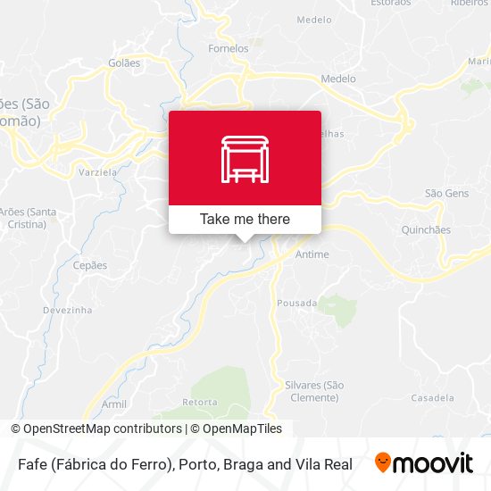 Fafe (Fábrica do Ferro) map