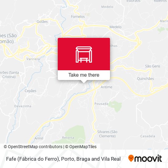 Fafe (Fábrica do Ferro) mapa