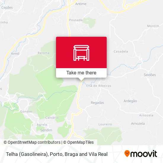 Telha (Gasolineira) mapa