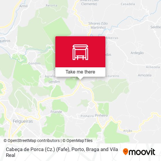 Cabeça de Porca (Cz.) (Fafe) mapa