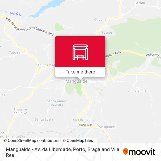 Mangualde - Av. da Liberdade map