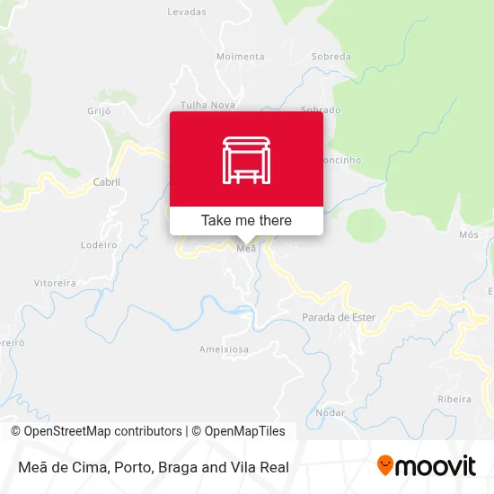 Meã de Cima map