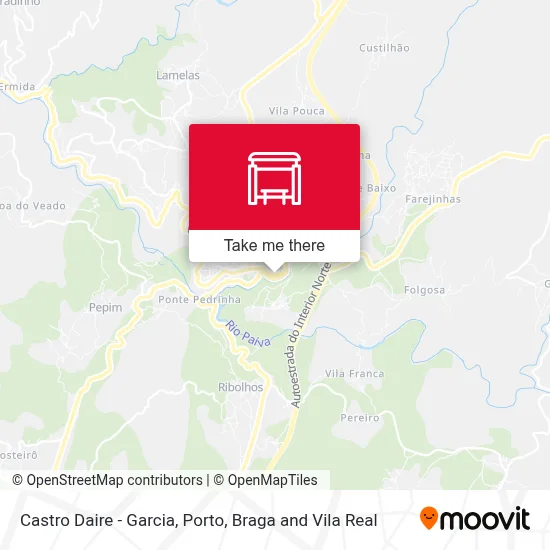 Castro Daire - Garcia map