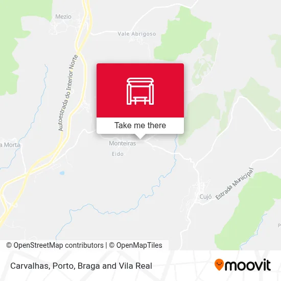 Carvalhas map