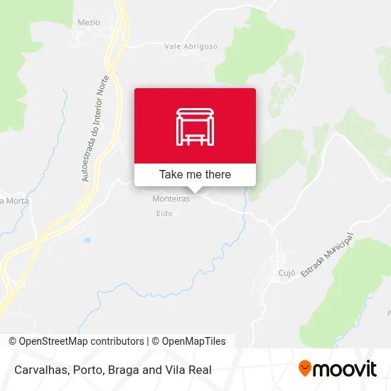 Carvalhas map