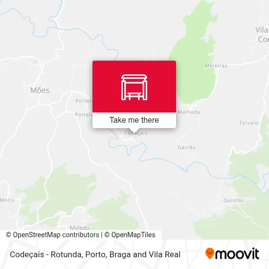 Codeçais - Rotunda map