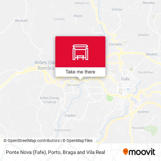 Ponte Nova (Fafe) mapa
