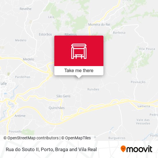 Rua do Souto II mapa